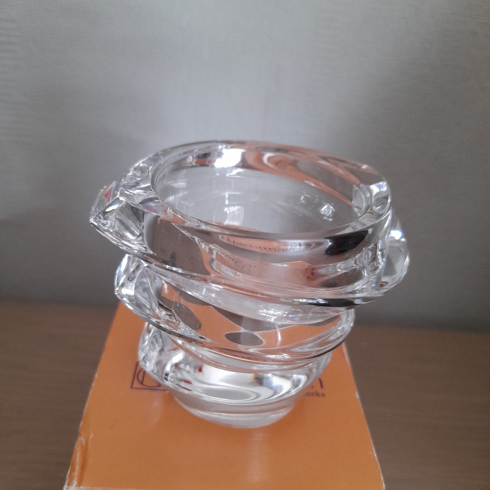 Nachtmann kristal  theelichthouder., Antiquités & Art, Antiquités | Verre & Cristal, Enlèvement ou Envoi