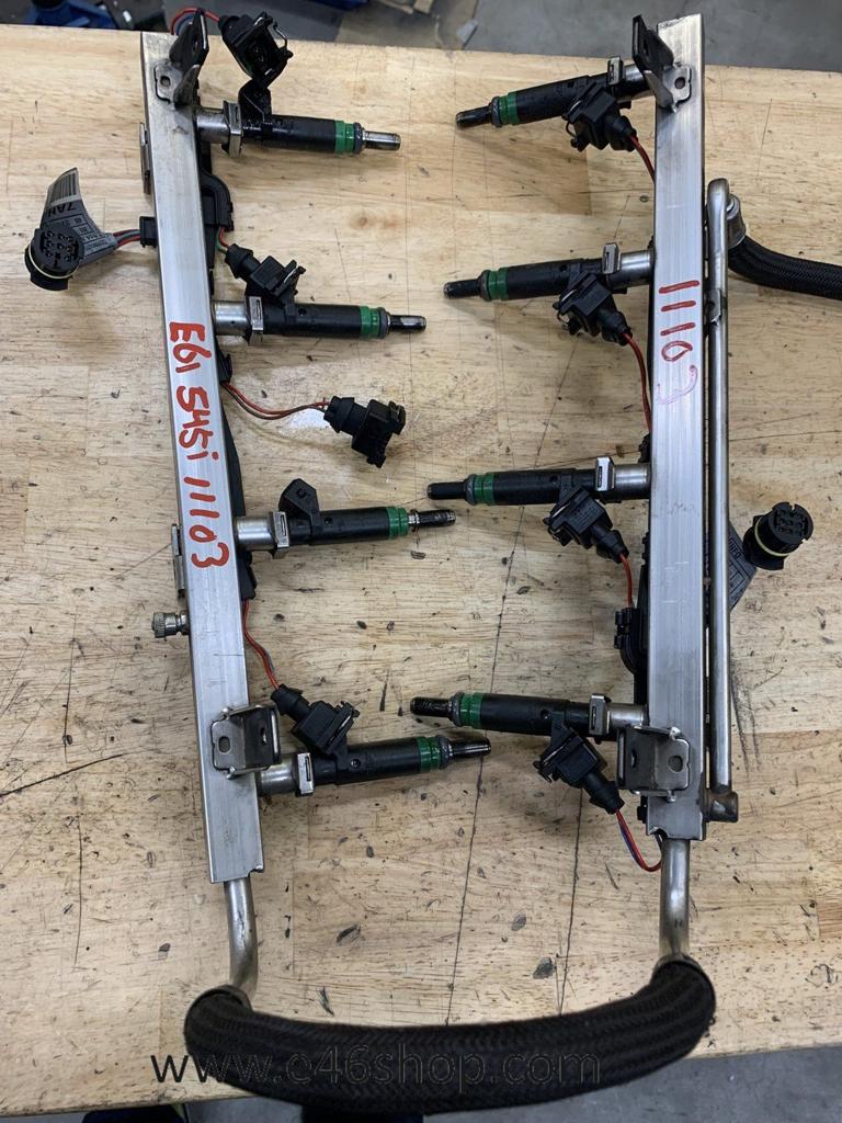 Injectoren met rail BMW N62 545I 645I 745I OE 7525721, Auto-onderdelen, Gebruikt, -, -, Ophalen of Verzenden