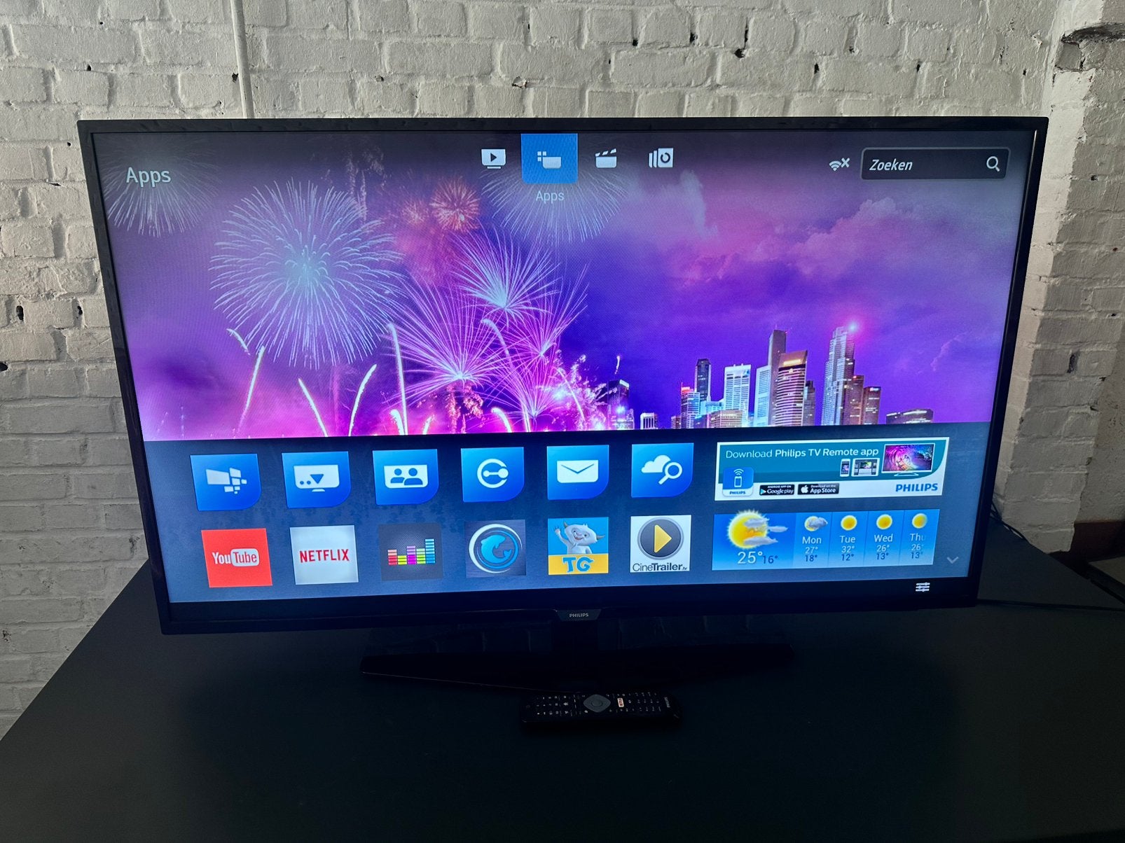 Philips Smart 4K UHD 50 inch spotprijs, Ophalen, Philips, 100 Hz, 100 cm of meer