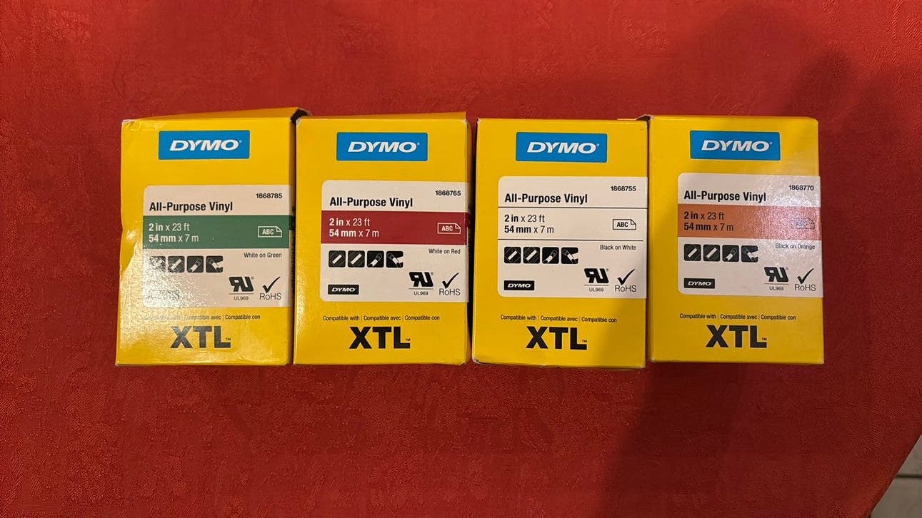 Dymo label cassettes 54mmx7m, Ophalen of Verzenden, Nieuw, Printertape