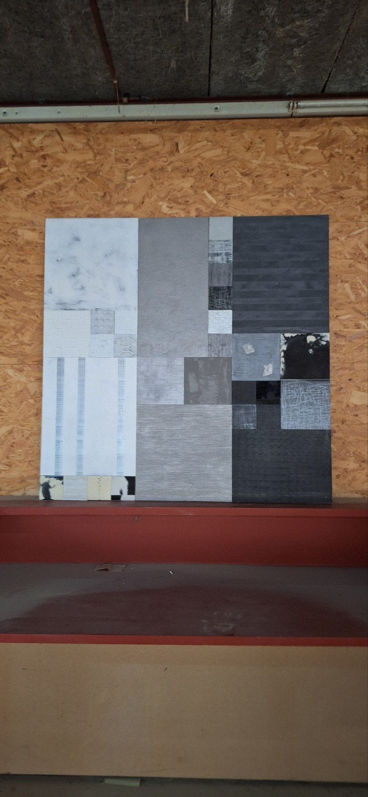 modern kunstwerk, Antiquités & Art, Art | Peinture | Moderne, Enlèvement, Technique mixte, Abstrait