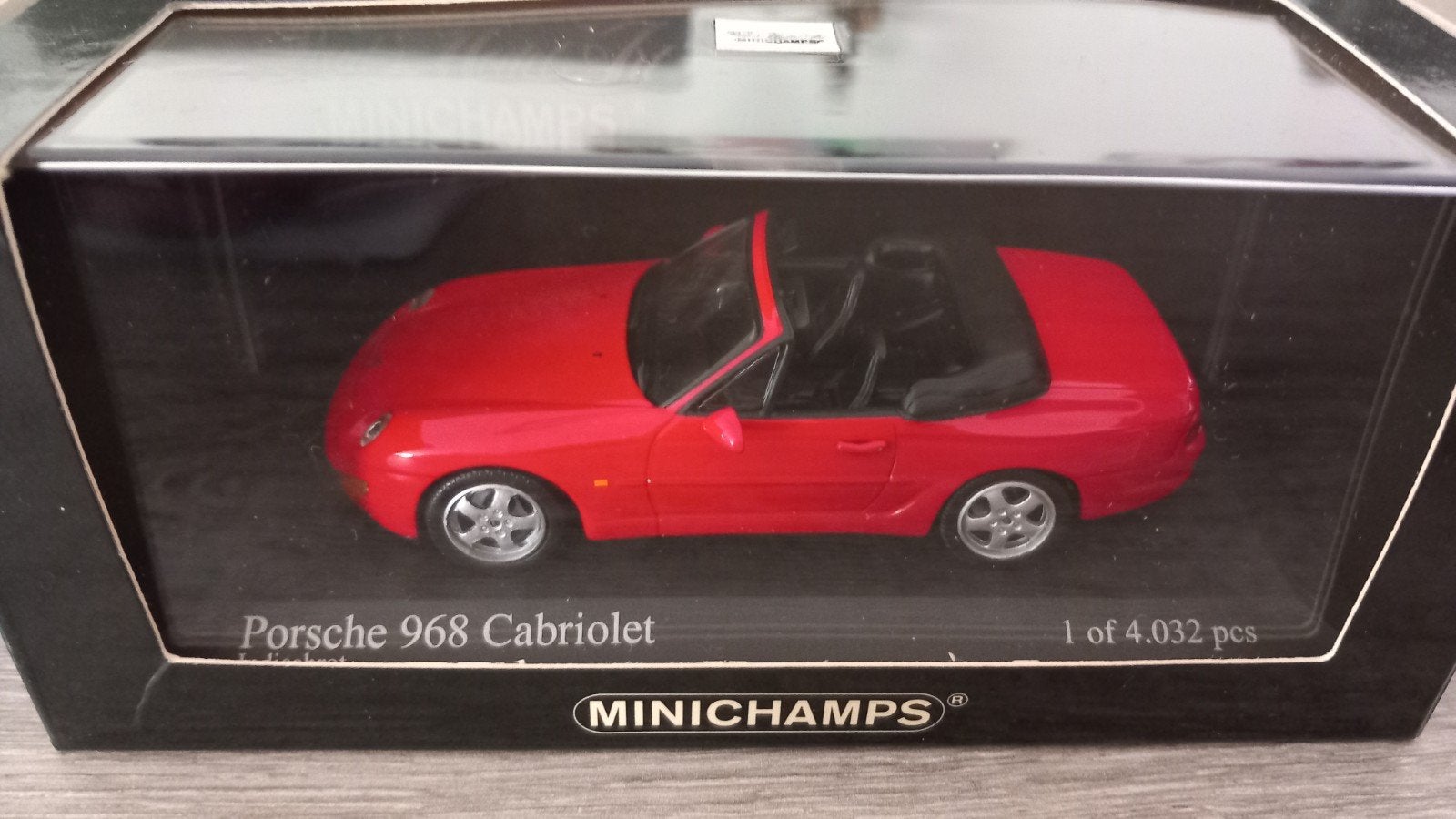 Minichamps Porsche 968 Cabriolet 1994 Limited edition 1:43, Ophalen, Nieuw, Auto, MiniChamps