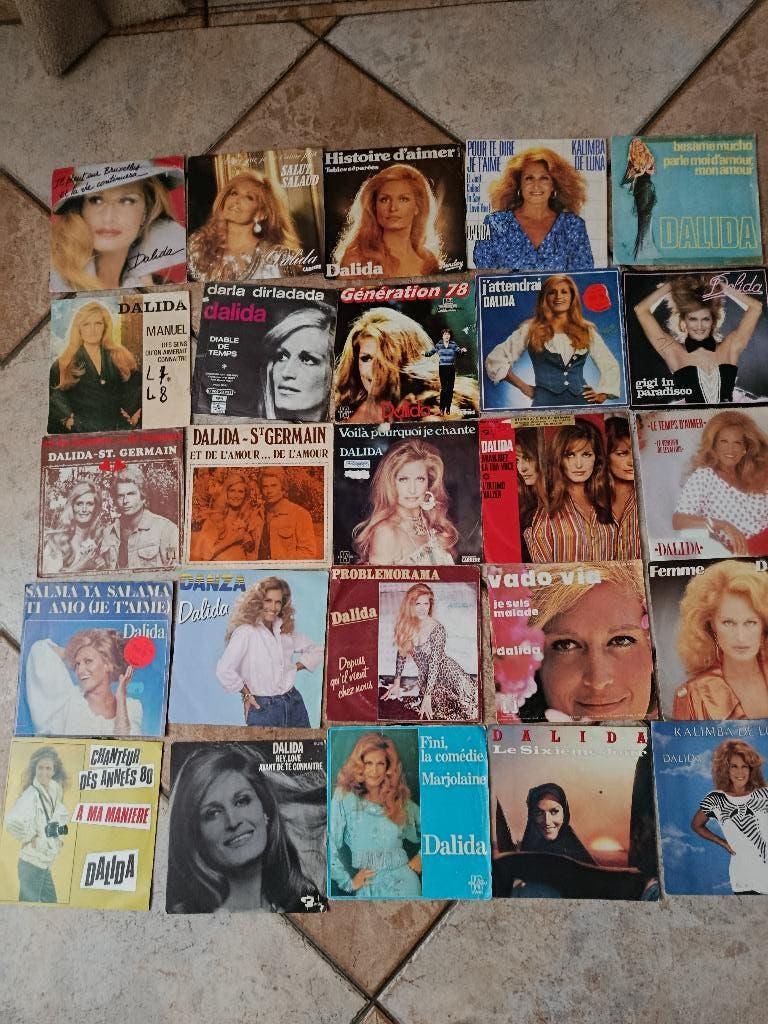 Lot de 65 singles ancien de Dalida, Enlèvement ou Envoi, Single, Utilisé, Pop