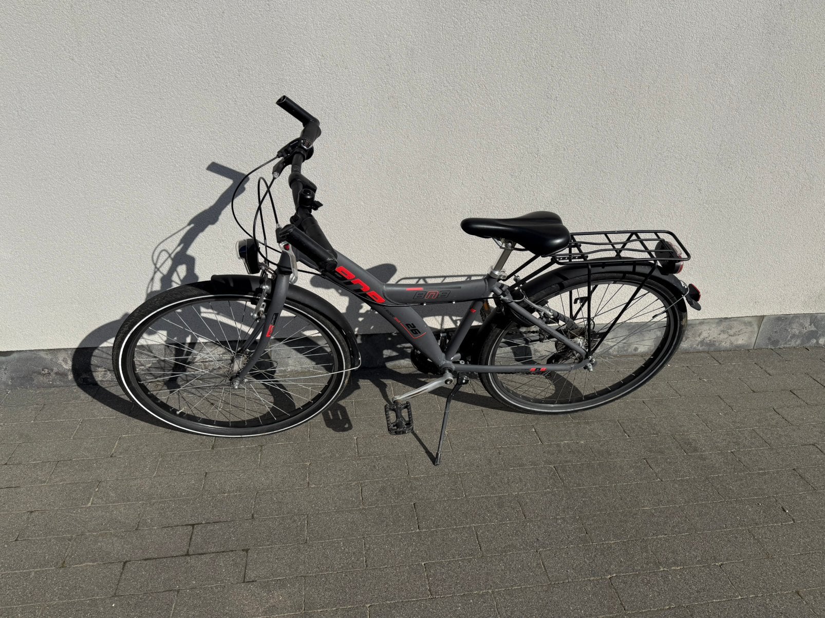 Kinderfiets BNB city rider 26, Gebruikt, Velgrem, Versnellingen, Ophalen