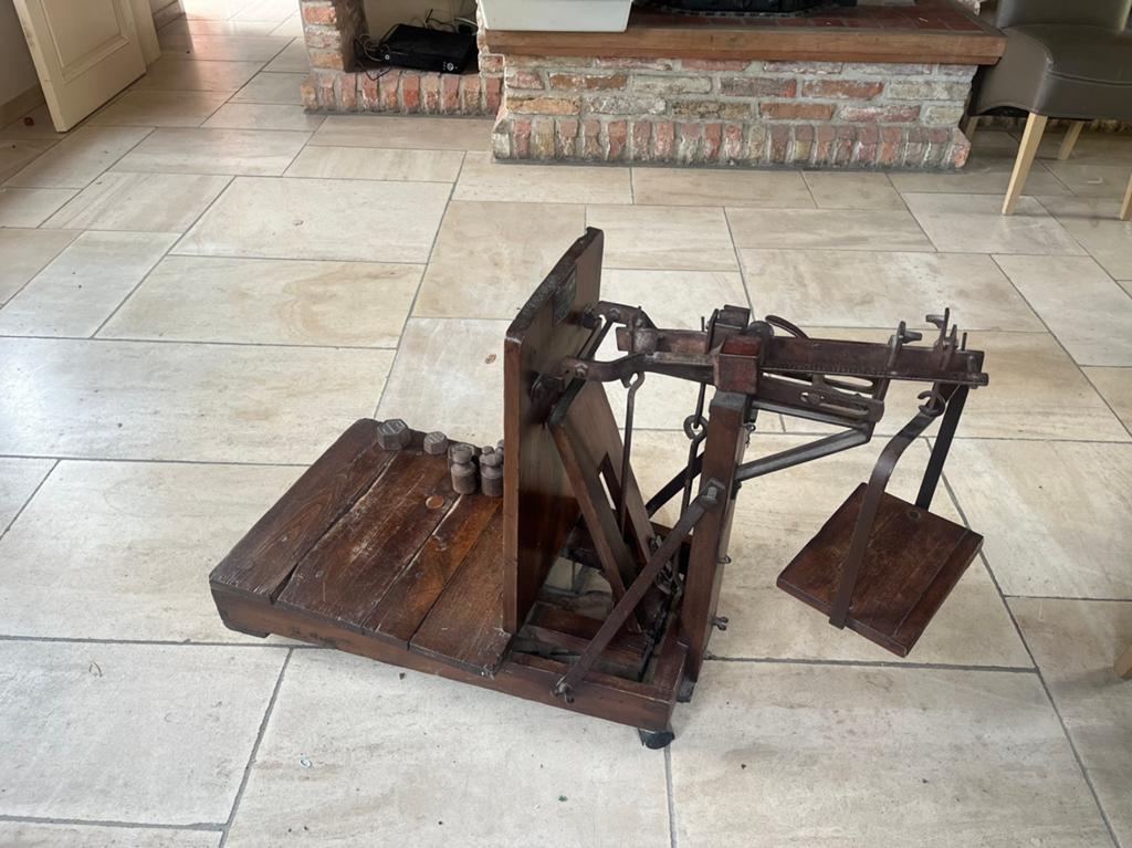 Antieke Bascule weegschaal, Antiek en Kunst, Ophalen