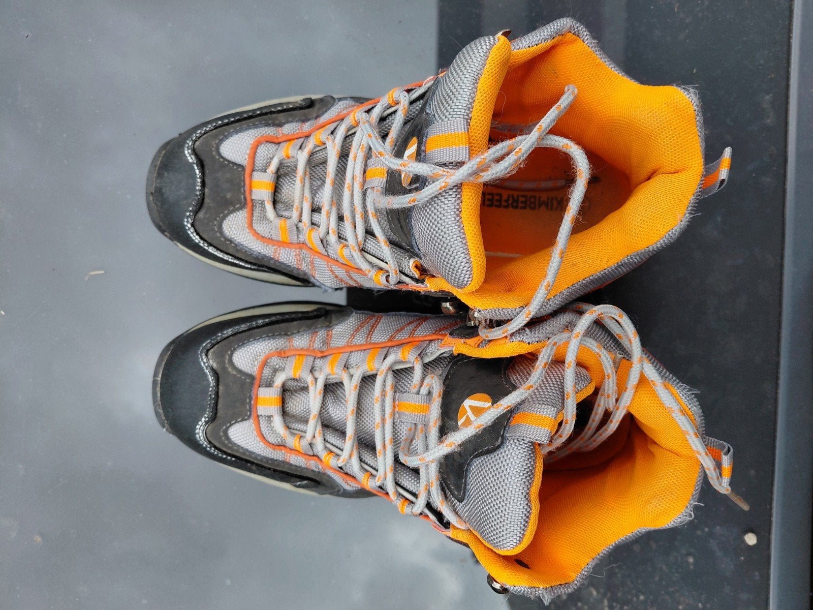 Bergschoenen grijs met oranje maat 38, Ophalen