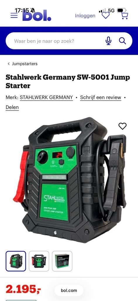Stahlwerk SW-5001 startbooster Nieuw, Ophalen, Nieuw