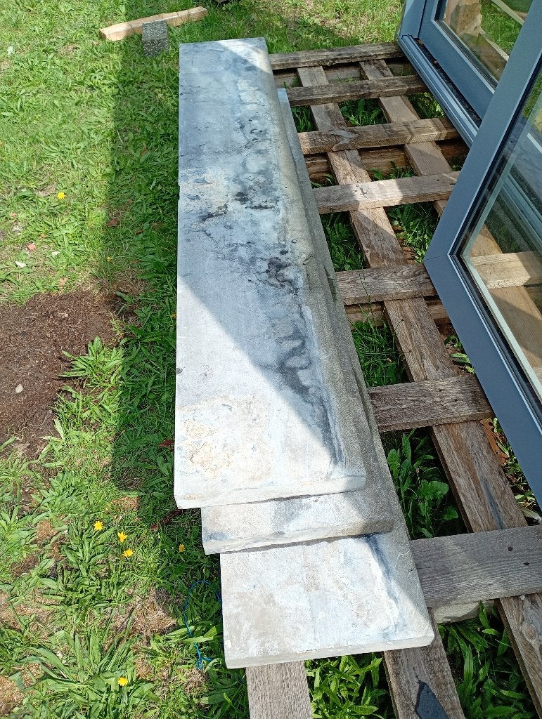 Blauw steen, Tuin en Terras, Ophalen, Gebruikt, Natuursteen