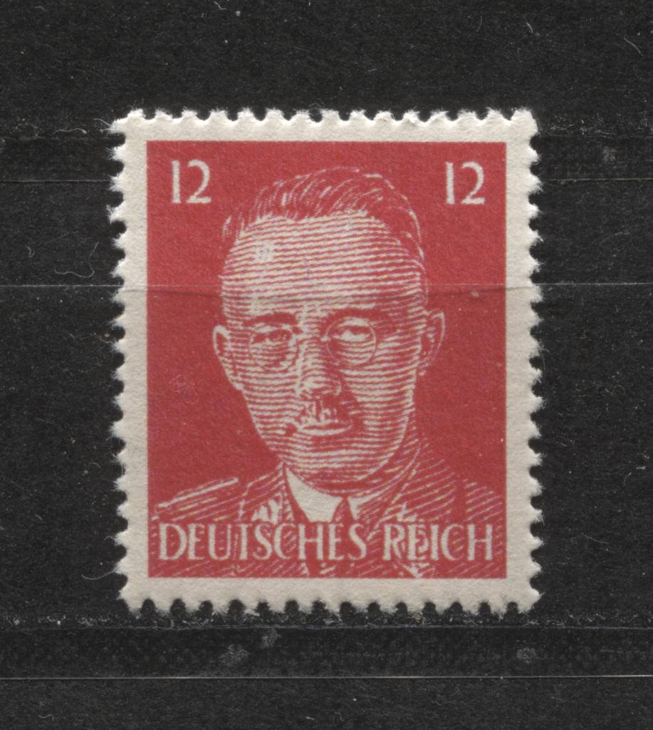 Propaganda postzegel met afbeelding Heinrich Himmler, Verzamelen, Verzenden, Landmacht, Foto of Poster