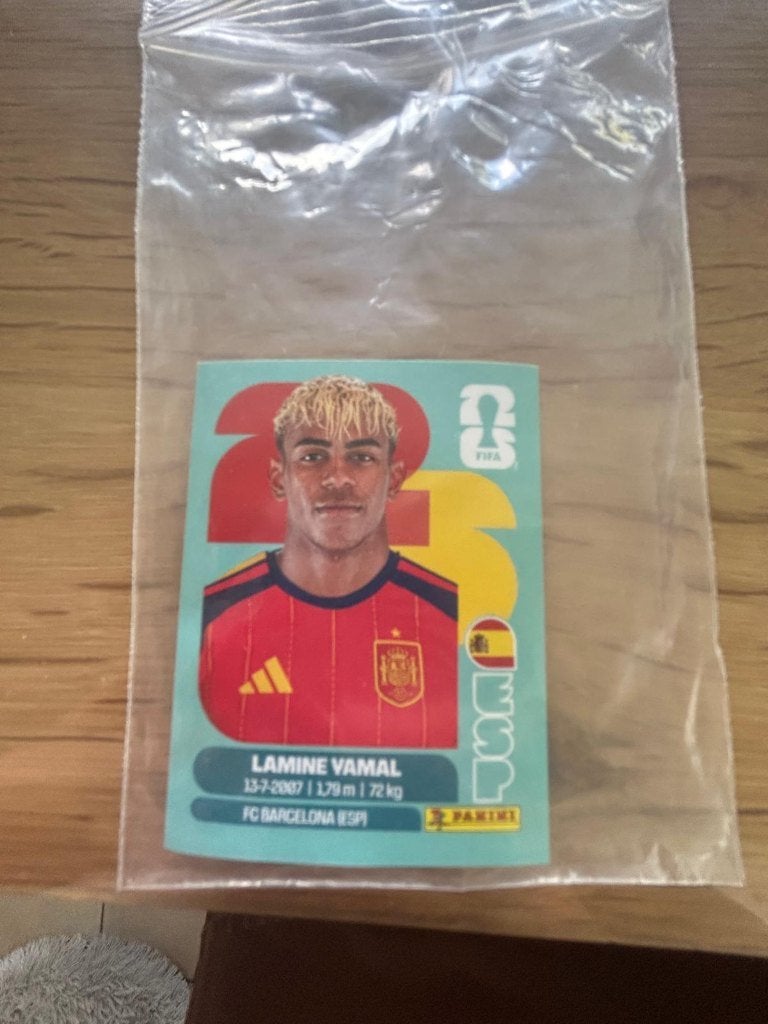 Panini sticker Lamine Yamal WK 2026, Ophalen of Verzenden, Nieuw, Sticker