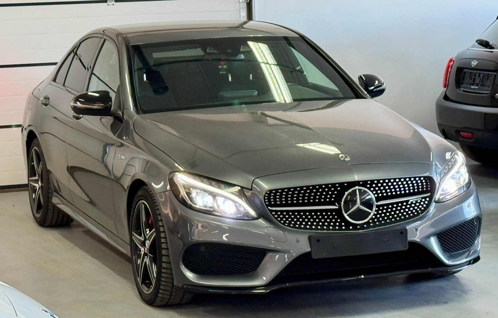 Mercedes C43 Amg 2017  138.000km, Autos, Cuir, Argent ou Gris, Achat, Euro 6