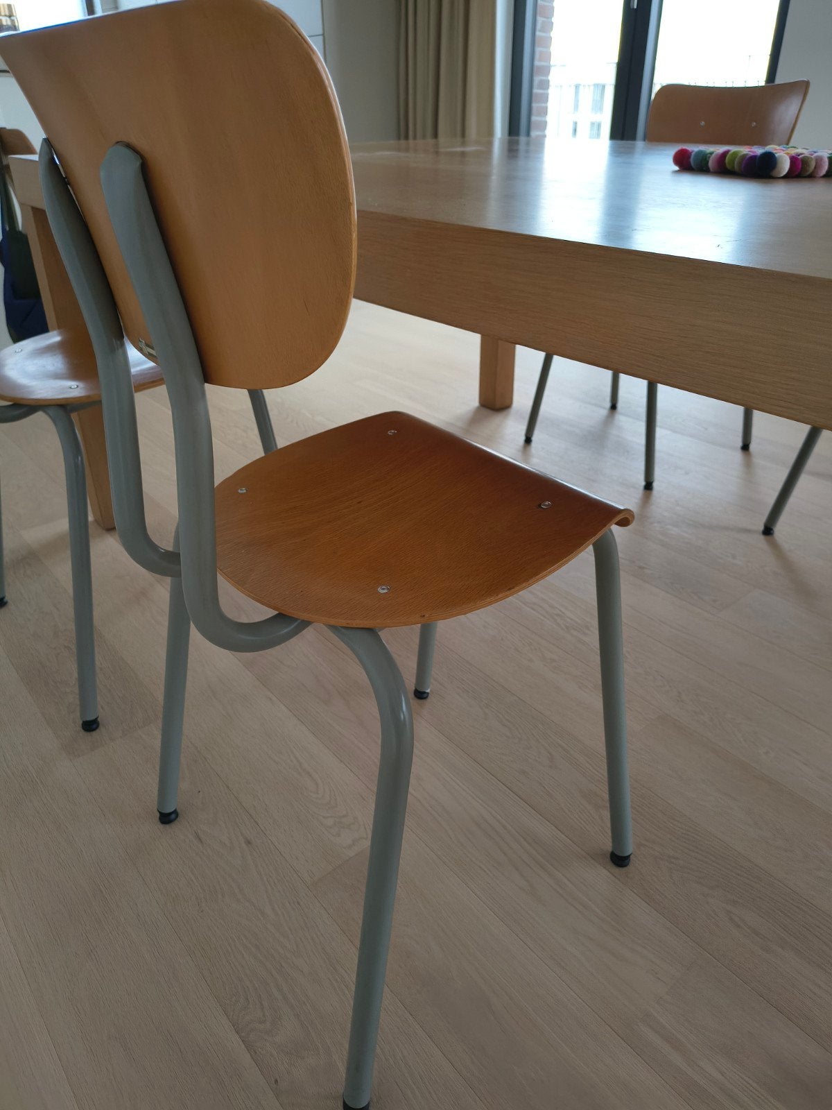 6 vintage schoolstoelen (prijs/stuk), Enlèvement, Utilisé