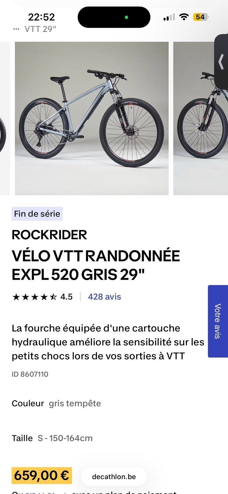 vélo Rockrider, Enlèvement ou Envoi
