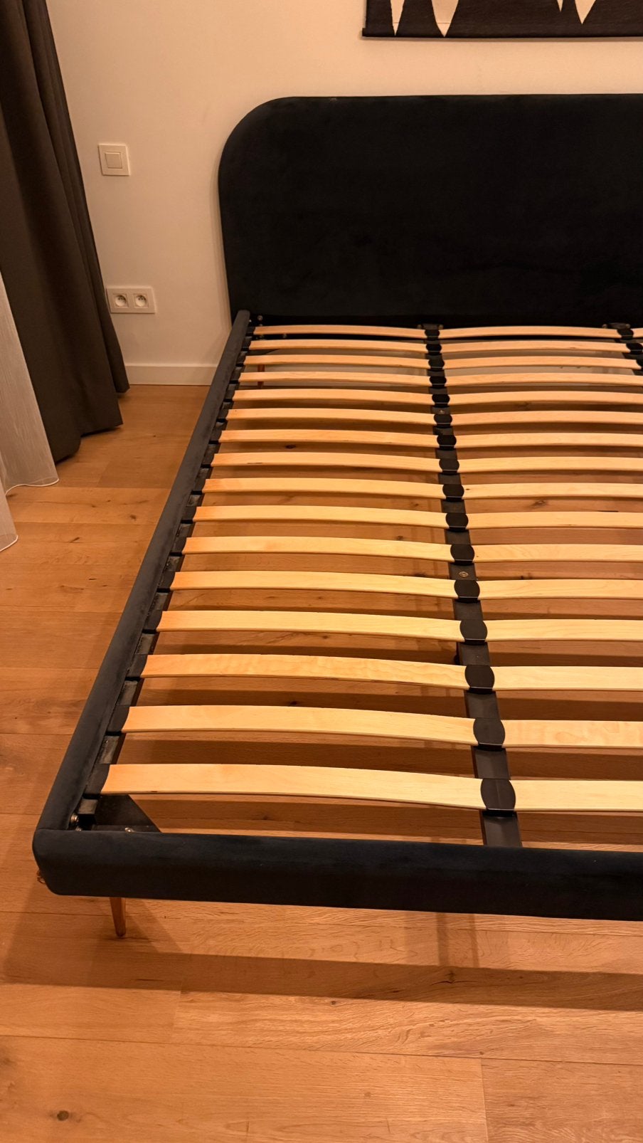 Bedframe, Enlèvement, Comme neuf, Bleu