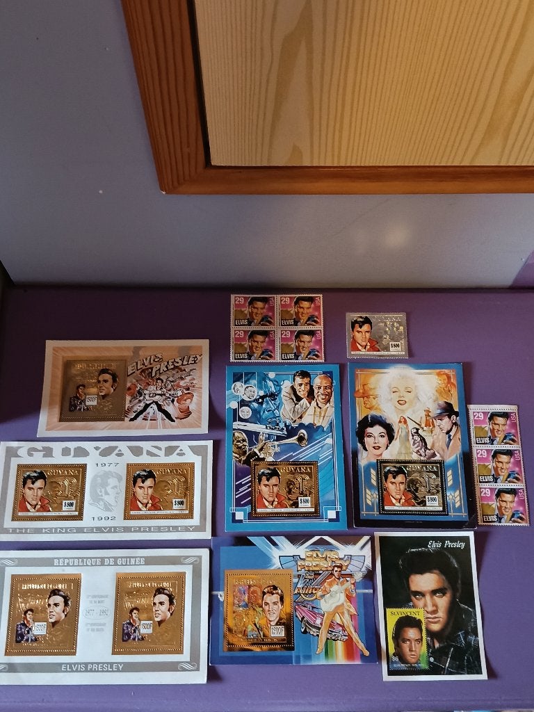 Postzegels van Elvis Presley., Ophalen of Verzenden, Zo goed als nieuw, Overige typen