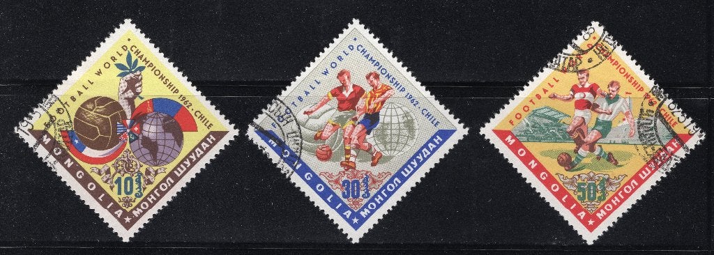 MONGOLIA Yt. 248/250 gestempeld 1962, Verzenden, Gestempeld