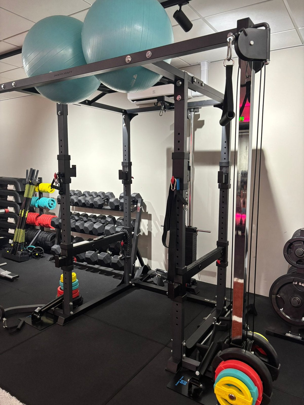 Bodycraft F430 rack met cable cross + lat pull, Bc, Ophalen of Verzenden, Zo goed als nieuw, Bc