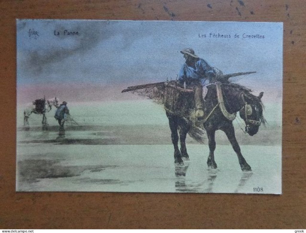 Postkaart De Panne, Garnaalvissers, Ophalen of Verzenden, Ongelopen, West-Vlaanderen