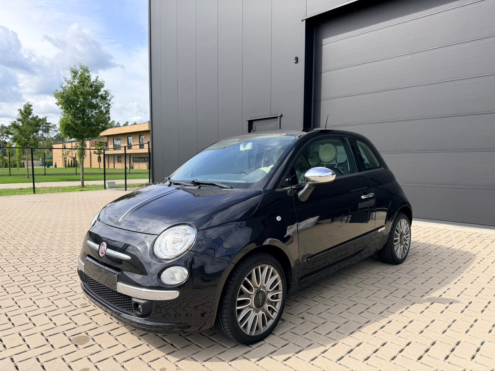 Fiat 500 Lounge 1.2 Benzine - Leder - Schuifdak, Zwart, Zwart, Leder, 3 deurs