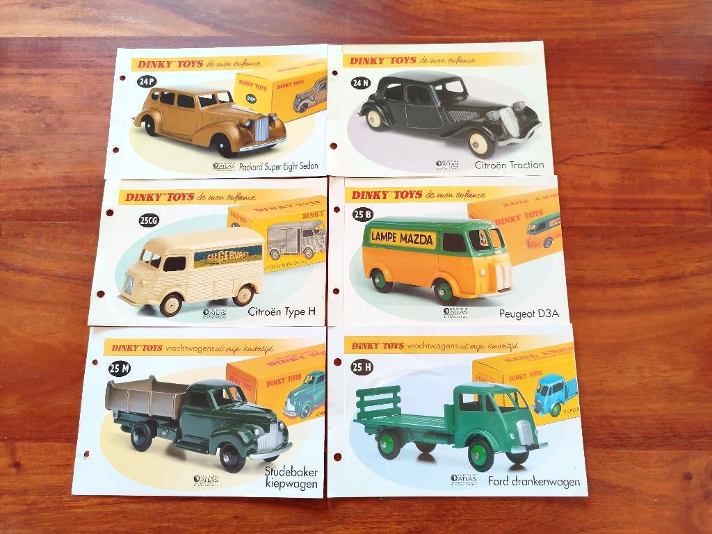 Lot 07 _ Dinky ATLAS _ 6 technische specificaties, Ophalen of Verzenden, Zo goed als nieuw, Overige typen, Dinky Toys