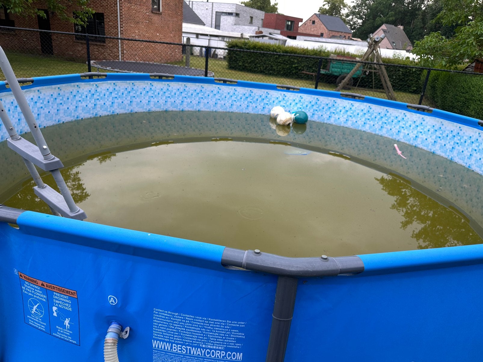 Zwembad zandfilter pomp, 200 à 400 cm, 300 cm ou plus, Rond, Enlèvement