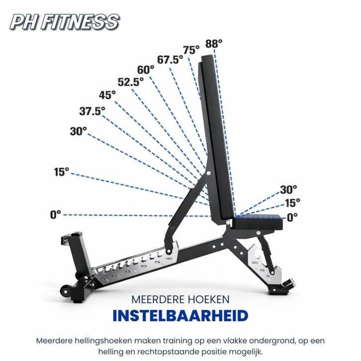 PH Fitness EXPERT046 Fitnessbank - Heavy Duty Bench, Enlèvement ou Envoi, Neuf, Jambes, Autres types