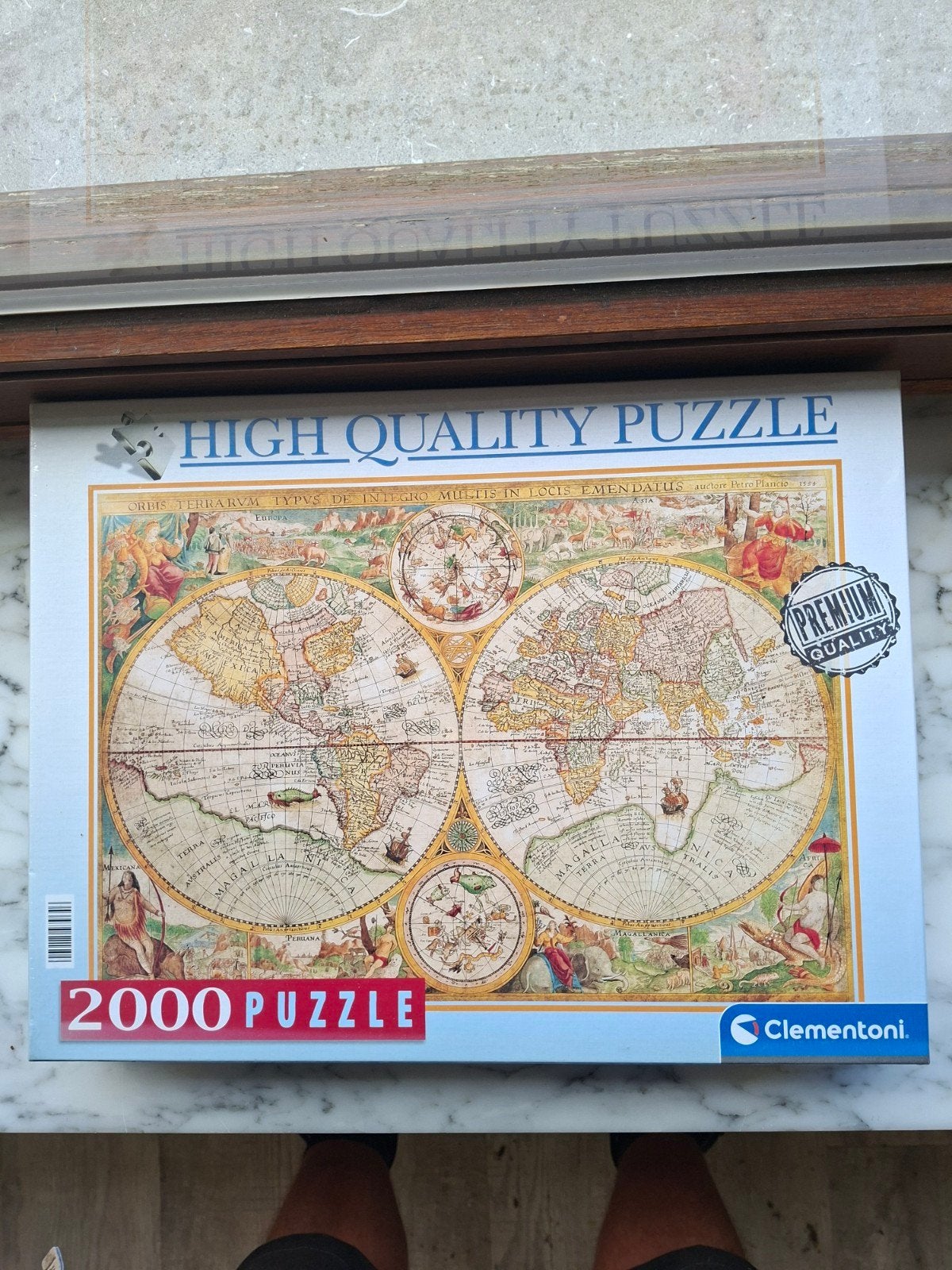 puzzel Ancient map 2000 stuk, Hobby en Vrije tijd, Ophalen of Verzenden, Meer dan 1500 stukjes, Nieuw, Legpuzzel