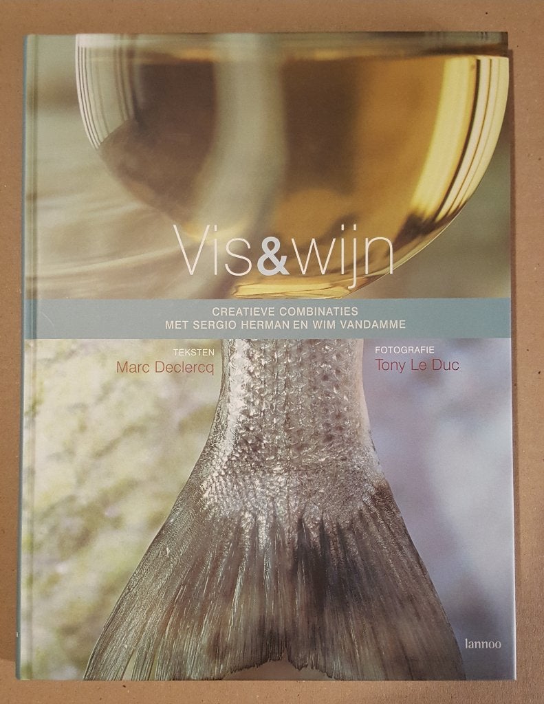 Vis & wijn - Sergio Herman | Groot kookboek in nieuwstaat, Boeken, Voorgerechten en Soepen, Nieuw, Ophalen of Verzenden, Marc Declercq, Sergio Herman en Wim Vandamme