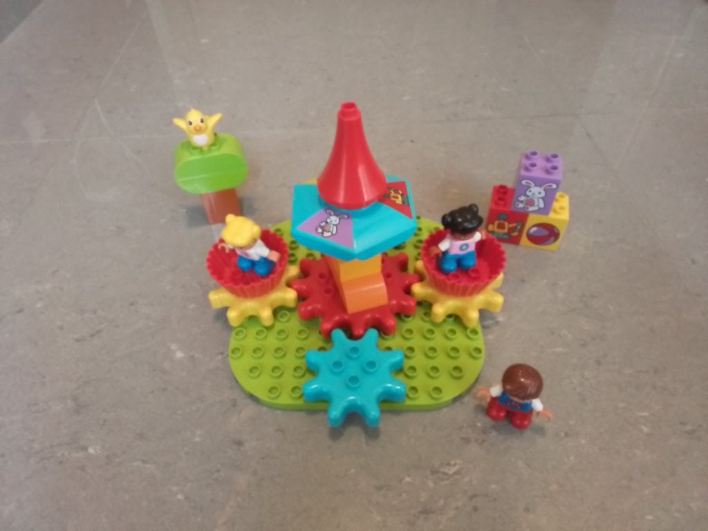 Duplo set draaimolen + onderzeeër, Ophalen, Zo goed als nieuw, Compleet, Duplo