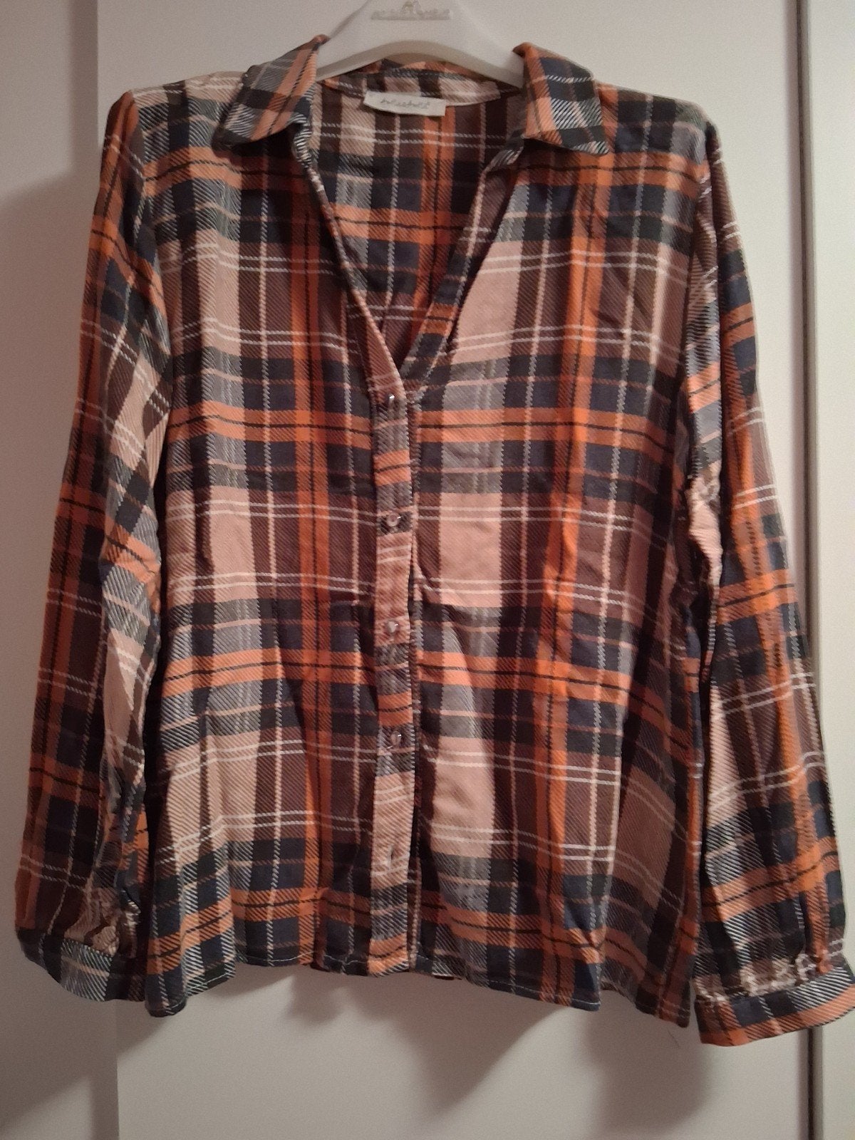 chemisier à carreaux, AMELIE & AMELIE, Enlèvement ou Envoi, Porté, Taille 38/40 (M)