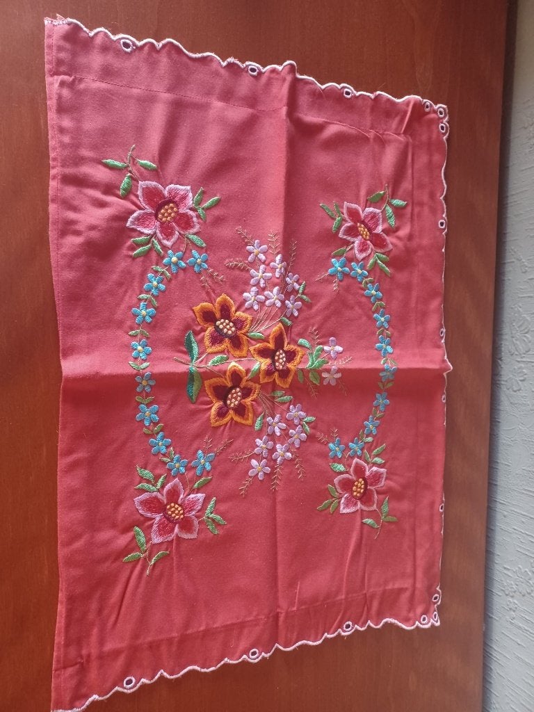 Originele Hongaarse Kalocsa Handgeborduurde Kussenhoes, Huis en Inrichting, Woonaccessoires | Kussens, Kussenhoes, Ophalen of Verzenden