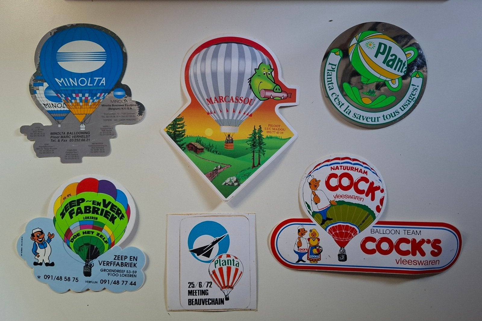 stickers luchtballon, Verzamelen, Ophalen of Verzenden, Zo goed als nieuw, Overige typen