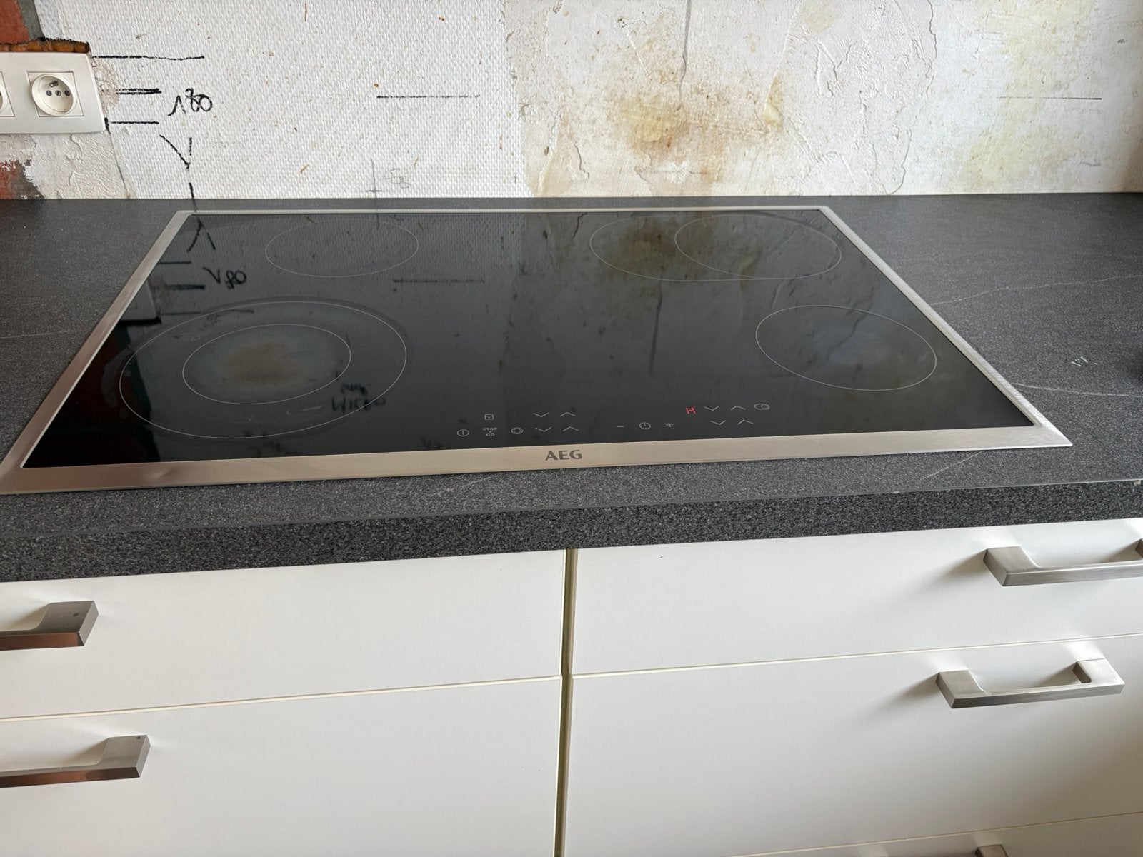 AEG keramische kookplaat, Ophalen, Gebruikt, Keramisch, 4 kookzones