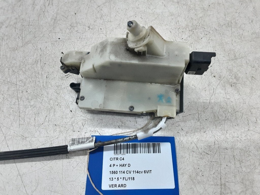 SERRURE DE PORTE ARRIÈRE DROITE Citroën C4 Berline (NC), Autos : Pièces & Accessoires, Citroën, Kontakt-citroen@citroen.com, Utilisé