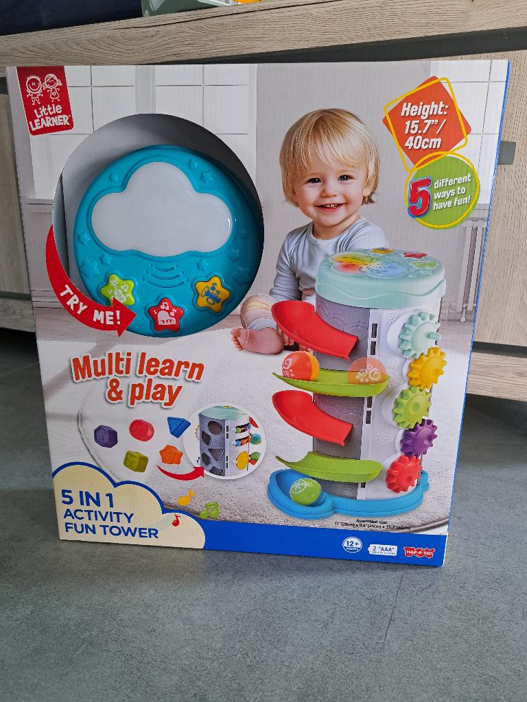 Little learner 5 in 1 activity fun tower, Enlèvement, Neuf, Puzzles, Sonore