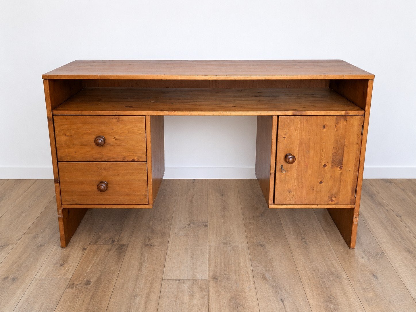 Grenen bureau, Huis en Inrichting, Ophalen, Gebruikt, 120 cm, Hout