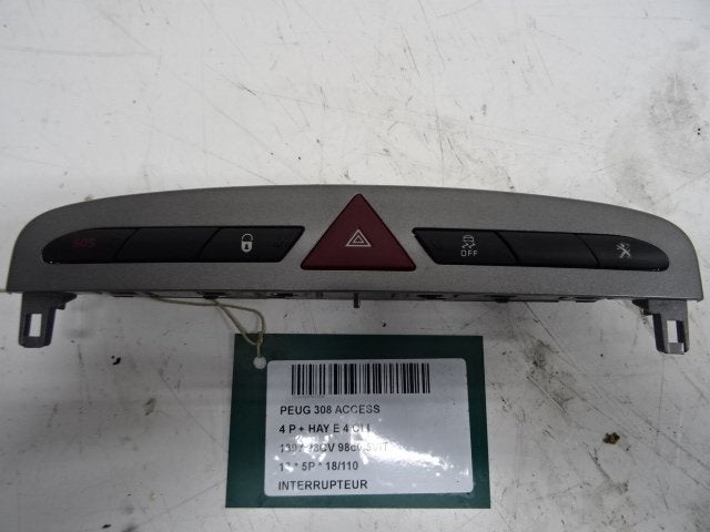 COMMUTATEUR Peugeot 308 (4A / C) (98060427XT), Utilisé, Peugeot