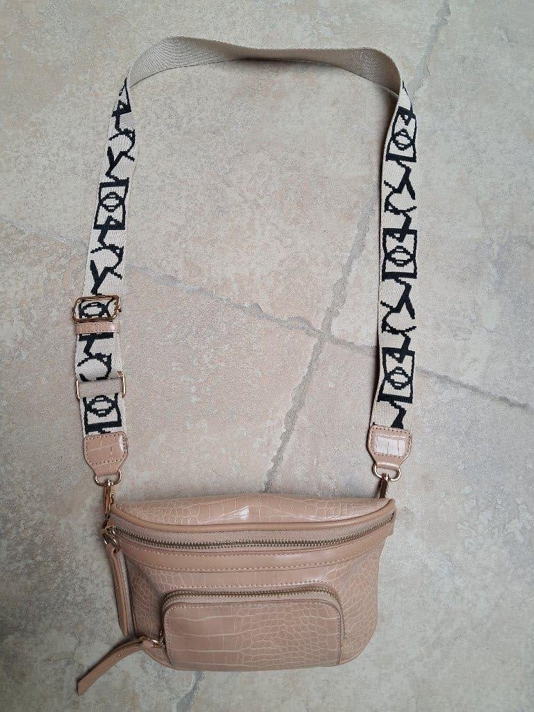 Prachtige crossover schoudertas, Bijoux, Sacs & Beauté, Enlèvement ou Envoi, Comme neuf, Beige, Autres marques