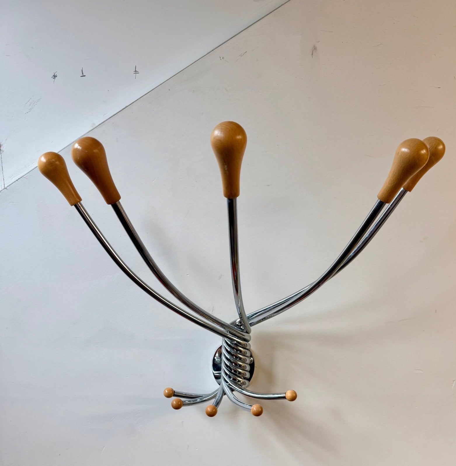 Replica Zanotta 'Octopus' design wandkapstok, Ophalen, Zo goed als nieuw, Wandkapstok