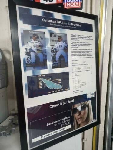 Kader met poster, BMW F1 - GP Canada, Ophalen