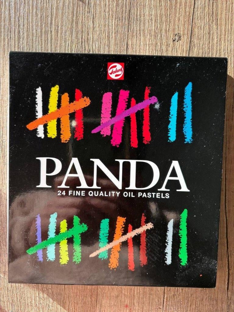 Schetsboek, 24 oliepastels, Ophalen of Verzenden, Gebruikt, Papier, Schets- of Tekenboek