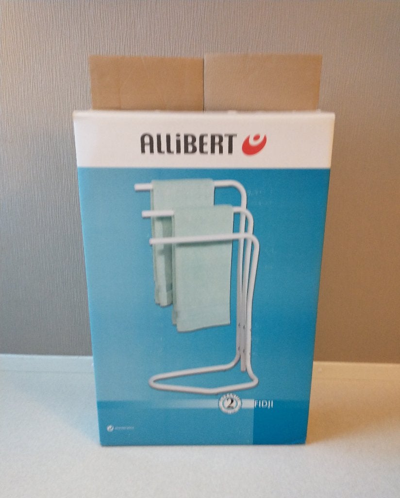 Staand handdoekrek van Allibert, Ophalen, Gebruikt, Handdoekenrek, Wit