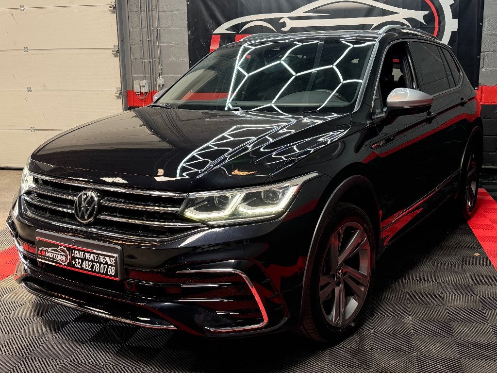 **VW Tiguan AllSpace//R-Line// DSG//GARANTIE**, Auto's, 4 cilinders, Leder, Diesel, 5 deurs