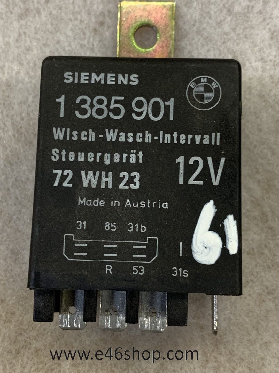 Ruitenwisser interval relais BMW E30 E34 OE 61351385901 NIEU, Auto-onderdelen, -, -, Nieuw, Ophalen of Verzenden