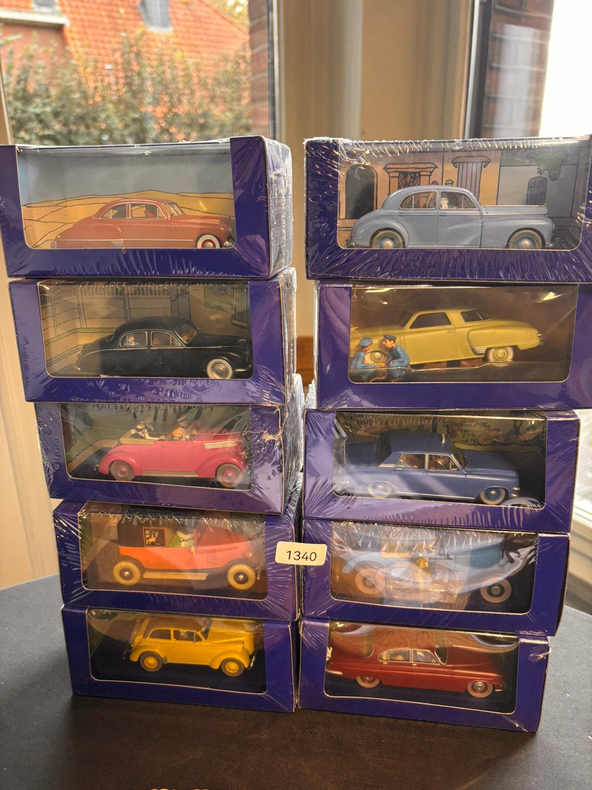 10 Miniatuur auto’s kuifje! Ongeopend!, Verzamelen, Ophalen, Zo goed als nieuw