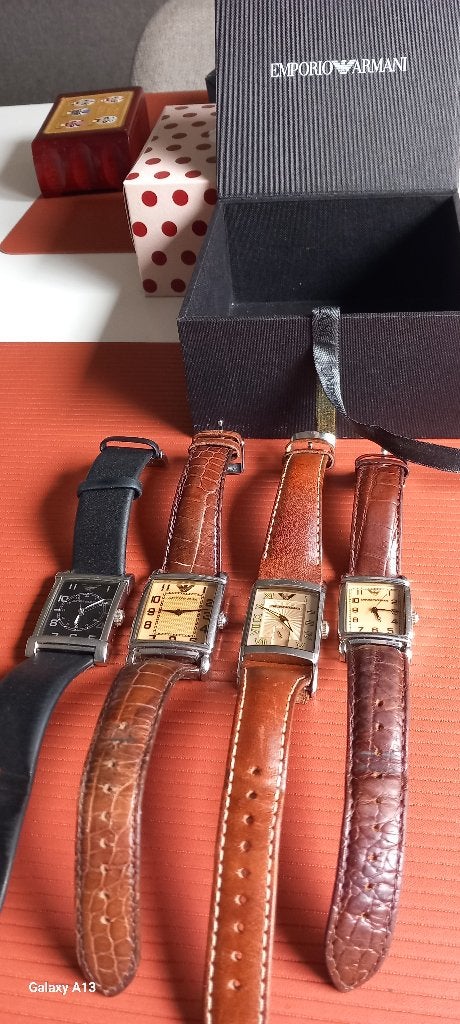 Uurwerken van Emporio Armani, Bijoux, Sacs & Beauté, Montres | Femmes, Montre-bracelet, Autres marques, Cuir, Acier