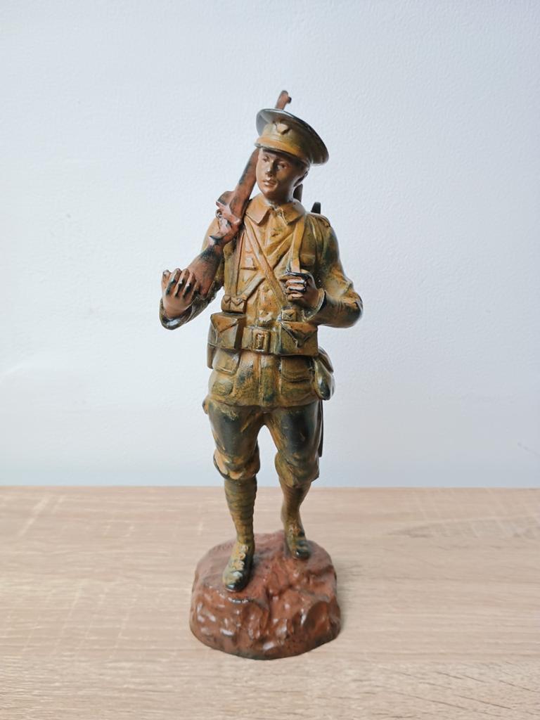 Sculpture en bronze militaria signée Georges Omerth, Enlèvement ou Envoi