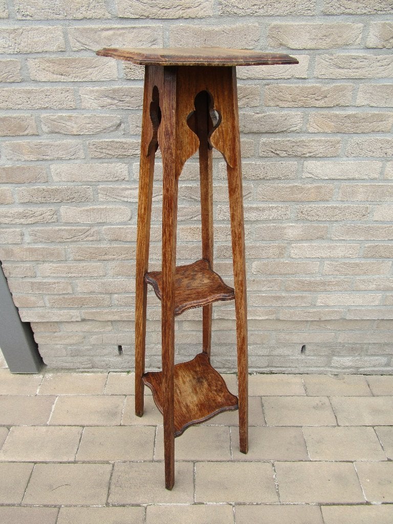 oude plantentafel – piëdestal, Antiek en Kunst, Ophalen