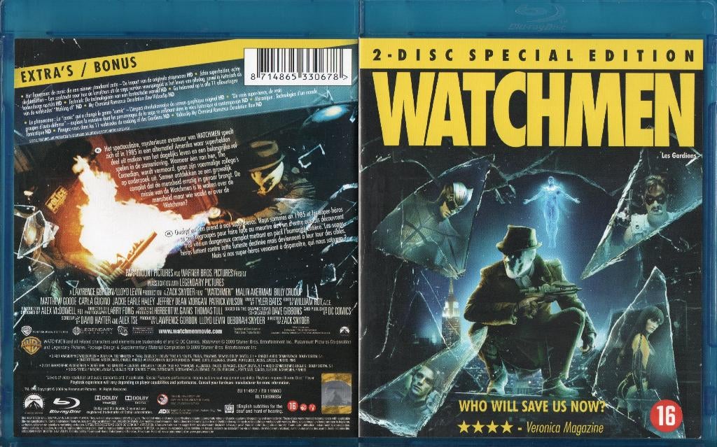 watchmen (blu-ray + blu-ray bonus) nieuw, Ophalen of Verzenden, Zo goed als nieuw, Actie