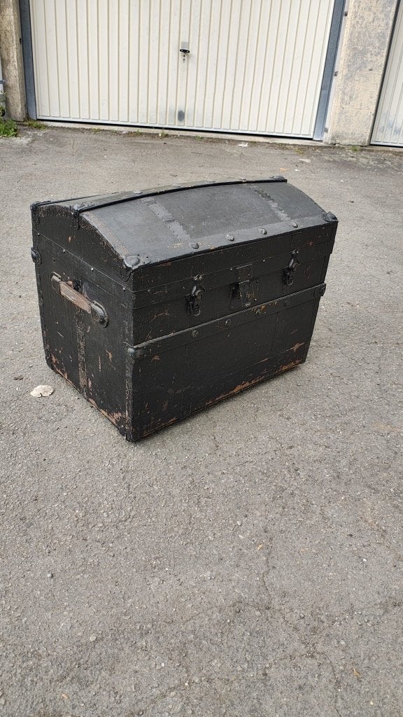 Oude vintage kofferbak, Huis en Inrichting, Woonaccessoires | Kisten, Ophalen